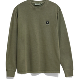 Camiseta de manga larga BLUE BANANA Iconic Olive Green - vista frontal