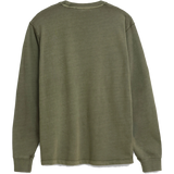 Camiseta de manga larga BLUE BANANA Iconic Olive Green - vista trasera