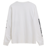 Camiseta de manga larga BLUE BANANA Mountain Blanca - vista trasera