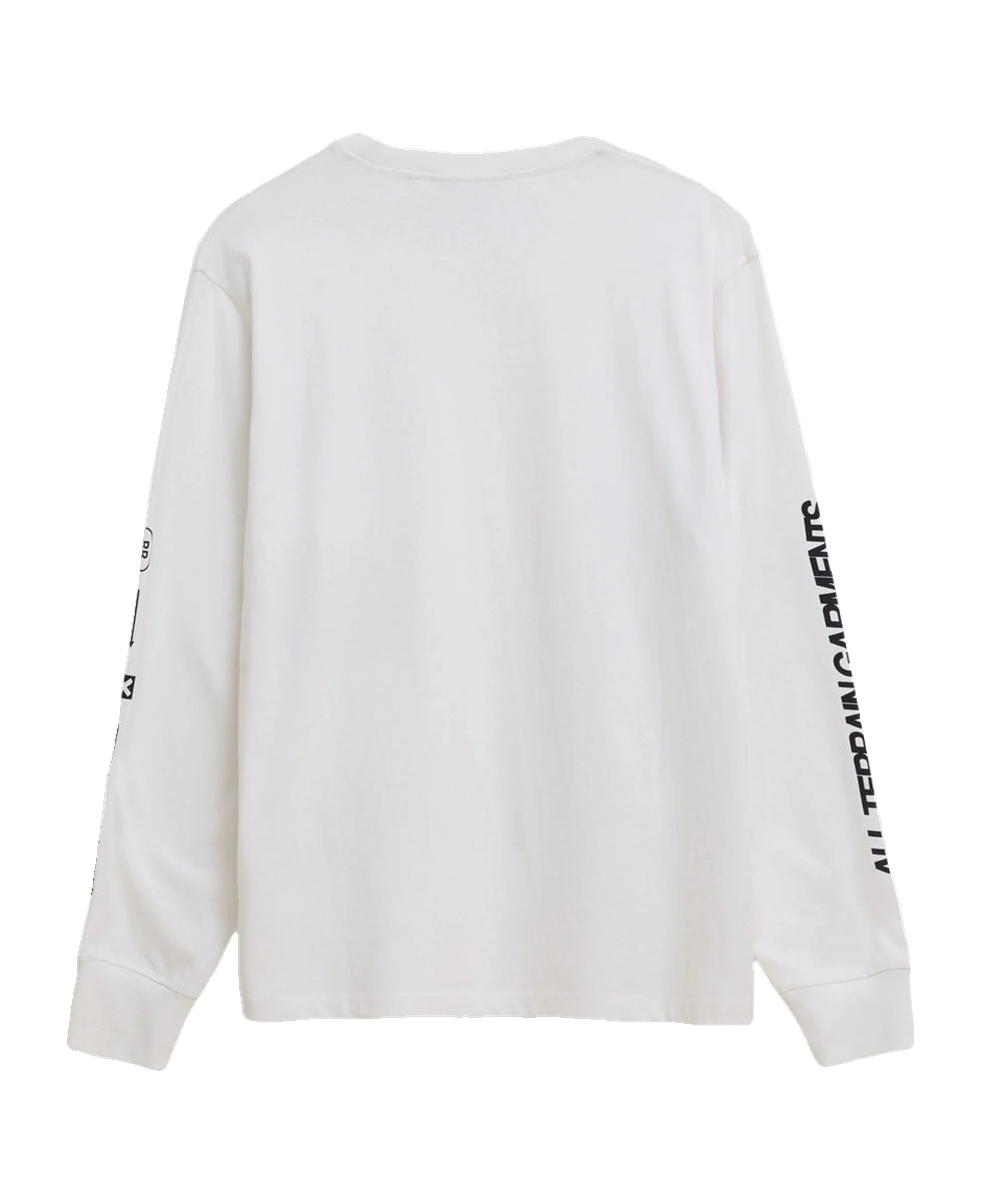 Camiseta de manga larga BLUE BANANA Mountain Blanca - vista trasera