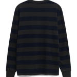 Camiseta de manga larga BLUE BANANA Stripes Antracita - vista trasera