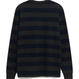Camiseta de manga larga BLUE BANANA Stripes Antracita - vista trasera
