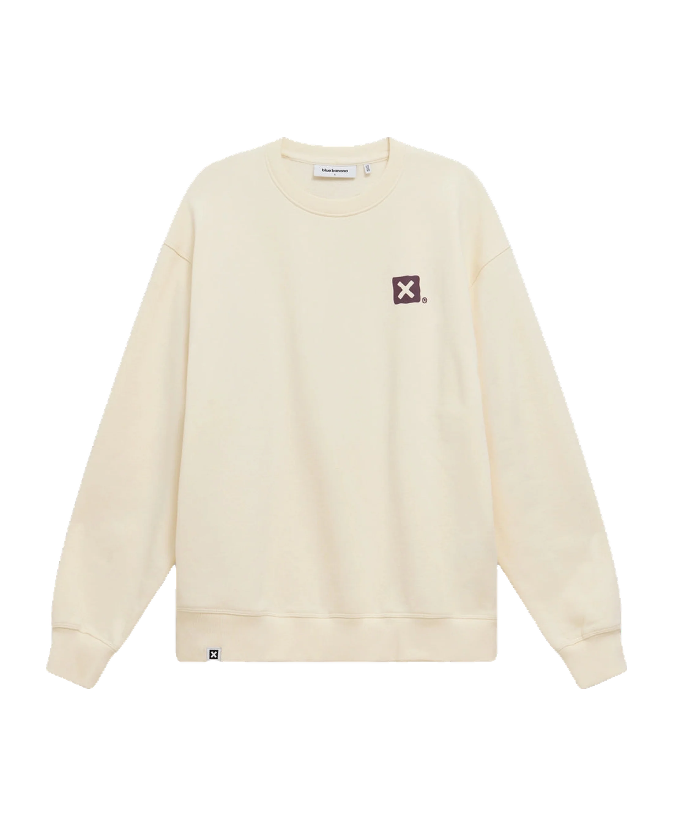 Sudadera BLUE BANANA Puffy Blanco Roto - vista frontal