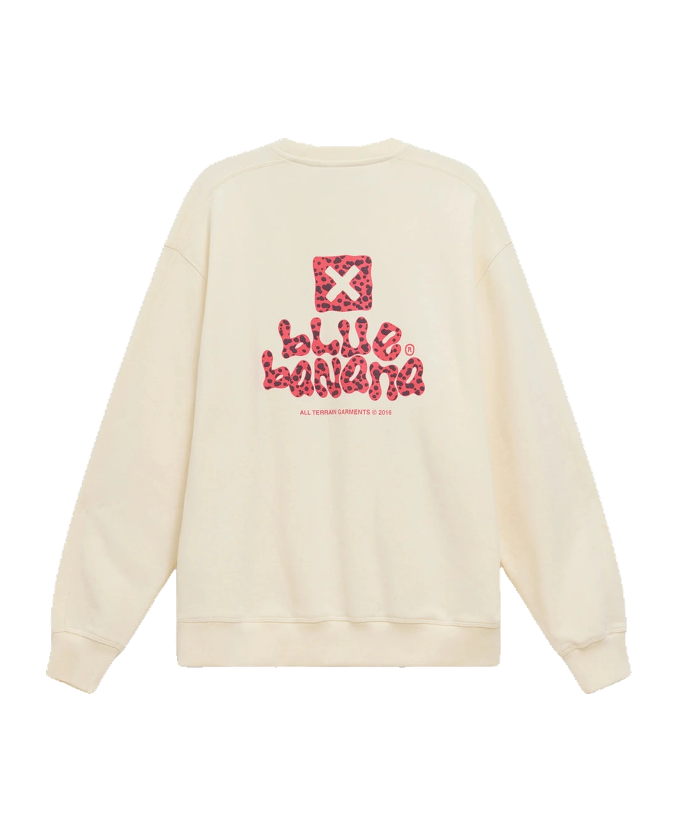 Sudadera BLUE BANANA Puffy Blanco Roto - vista trasera