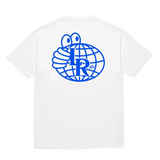 Camiseta LAST RESORT AB Atlas Monogram White Reflex Blue
