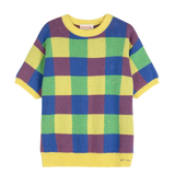 BOBO CHOSES Jacquard-Vichy-Pullover