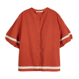 Blusa BOBO CHOSES Contrast Sleeve