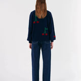 BOBO CHOSES Pullover Kirsche Marine