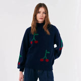 BOBO CHOSES Pullover Kirsche Marine