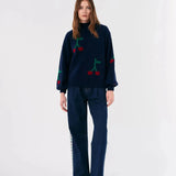 BOBO CHOSES Pullover Kirsche Marine