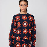 Jersey BOBO CHOSES Flower Jacquard Navy