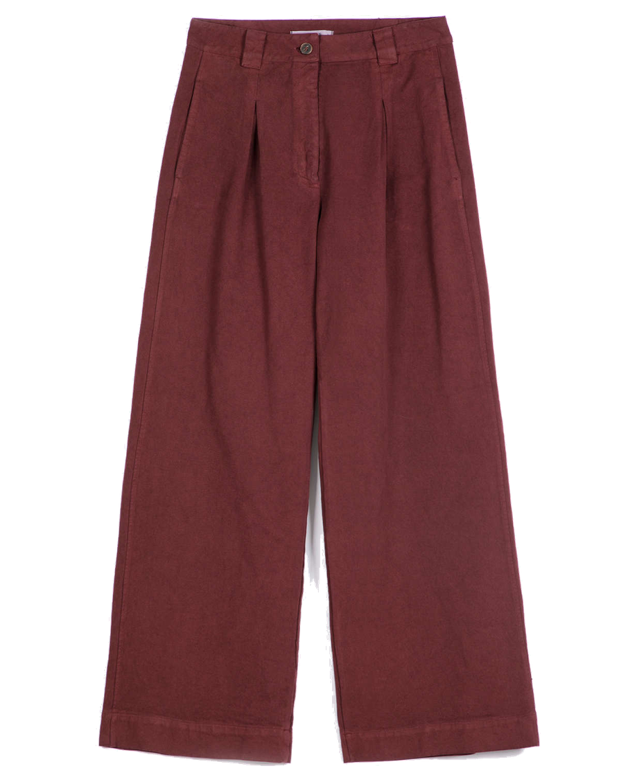 Pantalón BOBO CHOSES Pleated Twill Wide-Leg - flat