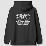 Sudadera BLUE BANANA Unisex con Capucha Atlas Black