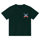 BLAUE BANANE Klassisches grünes T-Shirt 