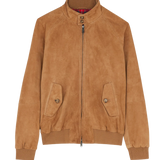 Chaqueta BARACUTA Harrington G9 Suede Tobacco
