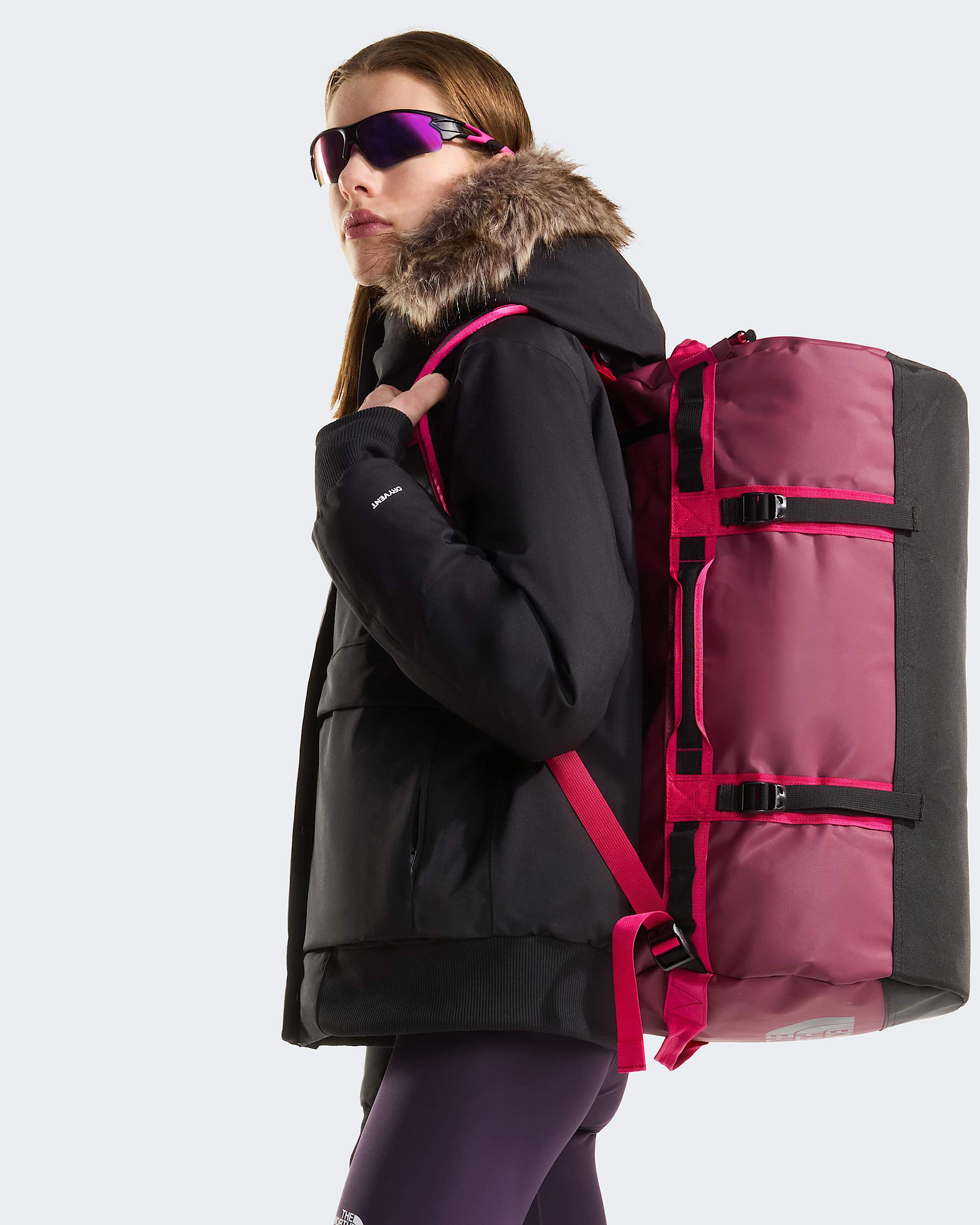 Bolsa Mochila THE NORTH FACE Base Camp Duffel S Burgundy Crush / TNF Black / Lali Guran