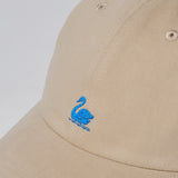 MERZ B SCHWANEN Swan Logo Cotton Twill Light Khaki Cap