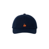 MERZ B SCHWANEN Schwanen-Logo Baumwolltwill Nachtblaue Kappe