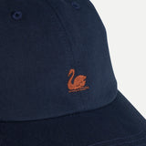 Gorra MERZ B SCHWANEN Swan Logo Cotton Twill Night Blue / Nut