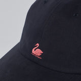 MERZ B SCHWANEN Swan Logo Cotton Twill Charcoal Cap