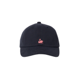 MERZ B SCHWANEN Swan Logo Cotton Twill Charcoal Cap