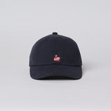 MERZ B SCHWANEN Swan Logo Cotton Twill Charcoal Cap