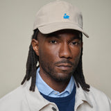 MERZ B SCHWANEN Swan Logo Cotton Twill Light Khaki Cap