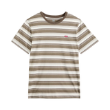 Camiseta LEVI'S® Original Housemark Jen Stripe Maitake Brown - ECRU