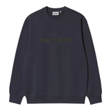 CARHARTT Sweatshirt Dark Navy / Dark Scarab