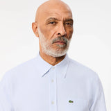 LACOSTE Striped Cotton Oxford Shirt 
