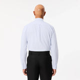 LACOSTE Striped Cotton Oxford Shirt 