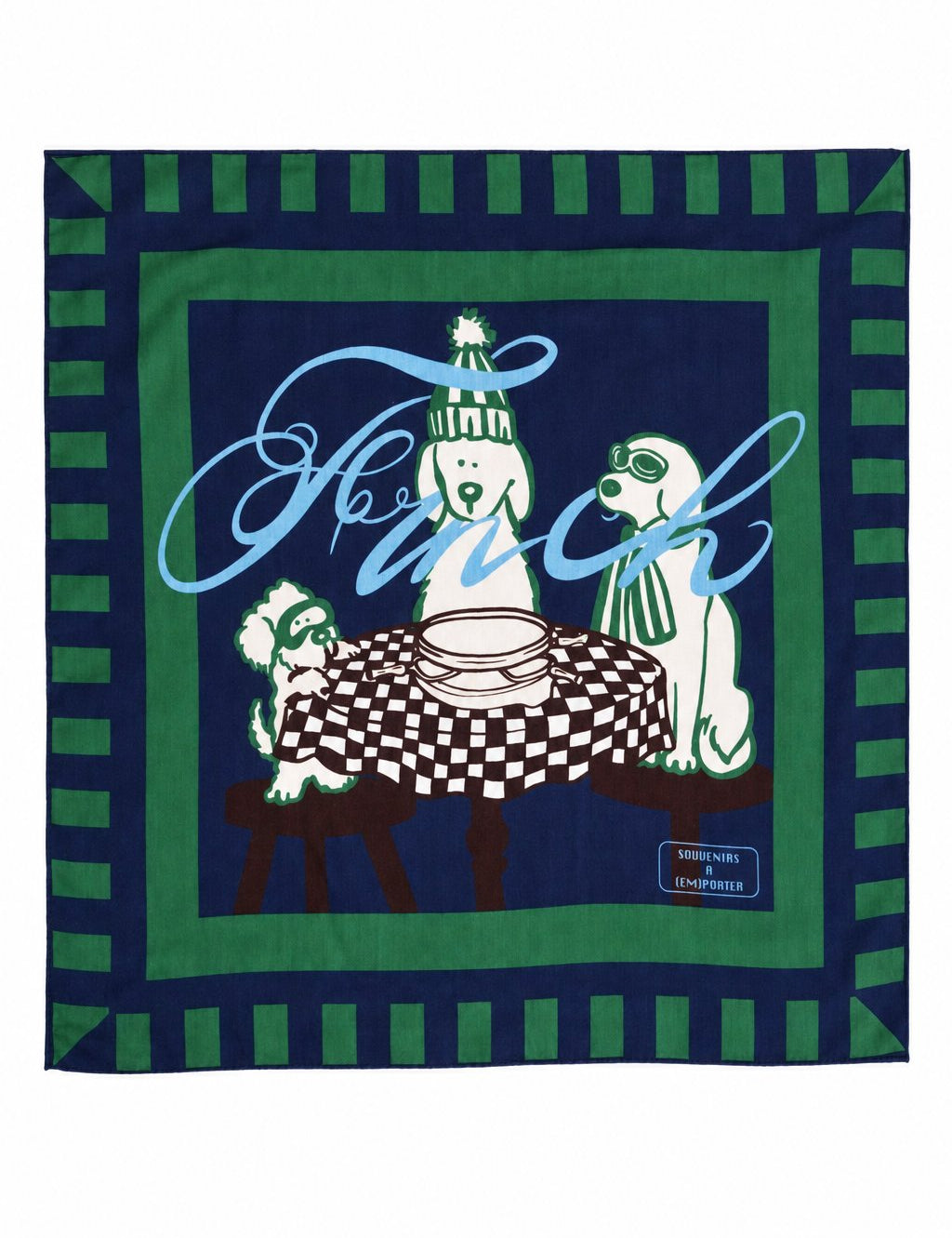 Pañuelo FRNCH Kishu Navy, vista desplegada
