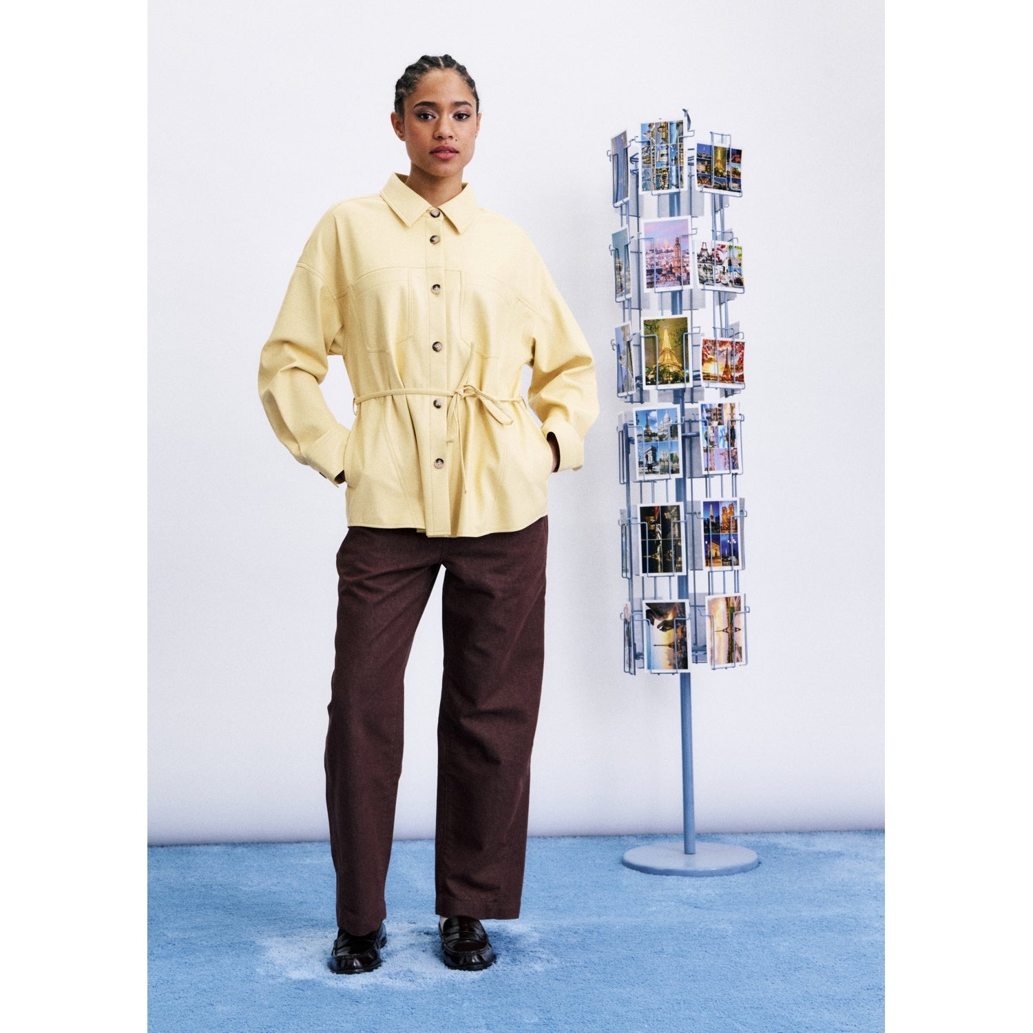 Camisa FRNCH Takayama Amarillo mantequilla – fotografía oficial