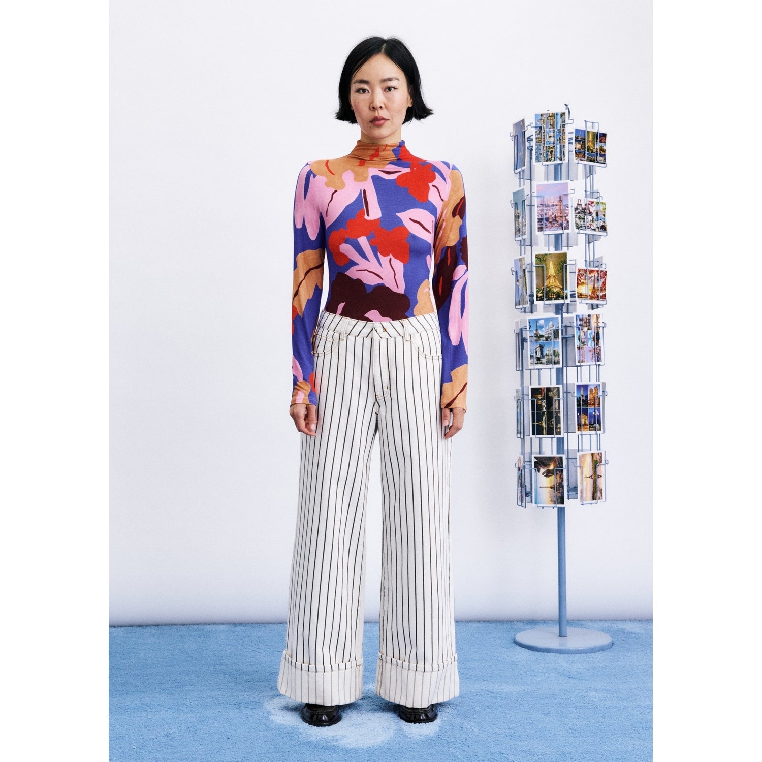 Top FRNCH Yongin Print Kanzan – fotografía oficial