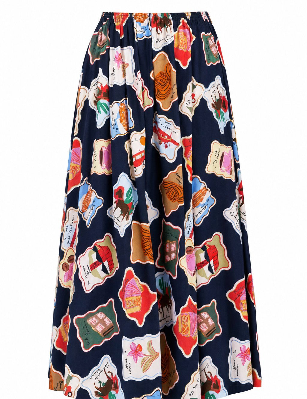 Falda FRNCH Borth Print Timbres, vista frontal