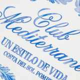 POMPEII Club – Mediterranea – Kastenförmiges T-Shirt in Off-White 