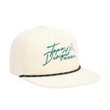 TOPO DESIGNS Corduroy Trucker Script Bone White Cap