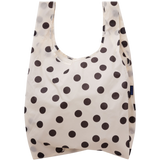 Bolsa BAGGU Estándar Reciclada Cream and Black Polka Dot