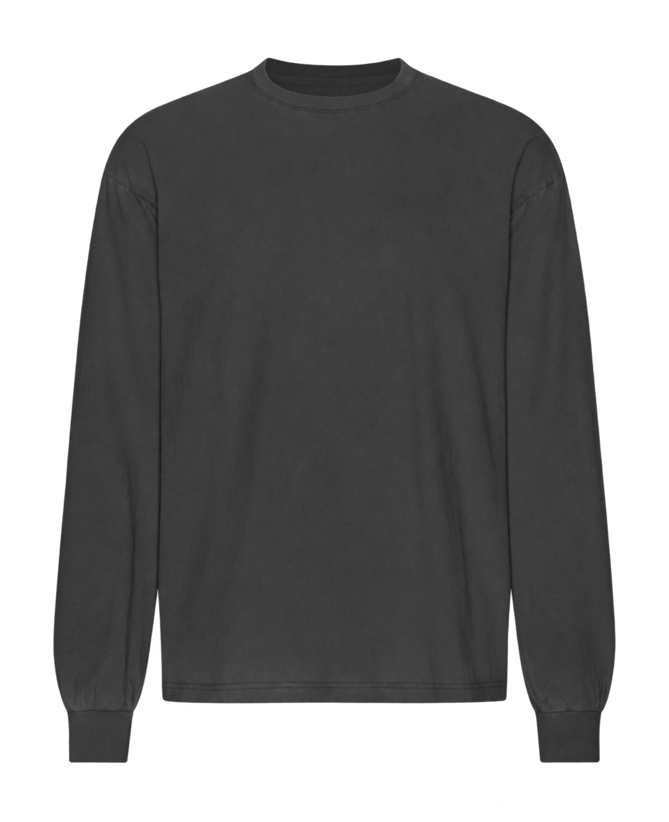 Camiseta Oversize Orgánica de Manga Larga COLORFUL STANDARD Faded Black