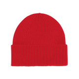 Unisex-Mütze aus recycelter Merinowolle, Scharlachrot