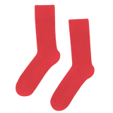 Calcetín COLORFUL STANDARD Men Clásico Orgánico - Red Tangerine