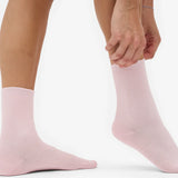 Klassische organische Damensocke - Rosa