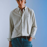 Camisa BEN SHERMAN Oxford Stripe Sage