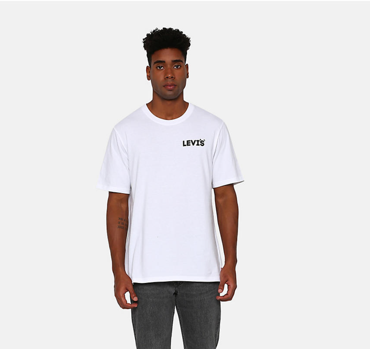 Levi's® Stairstep Logo Weißes T-Shirt 