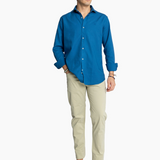 MEDUSA BAY Indigoblaues Piqué-Hemd