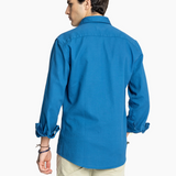 MEDUSA BAY Indigoblaues Piqué-Hemd