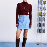 Falda FRNCH Klima Azul Lavanda
