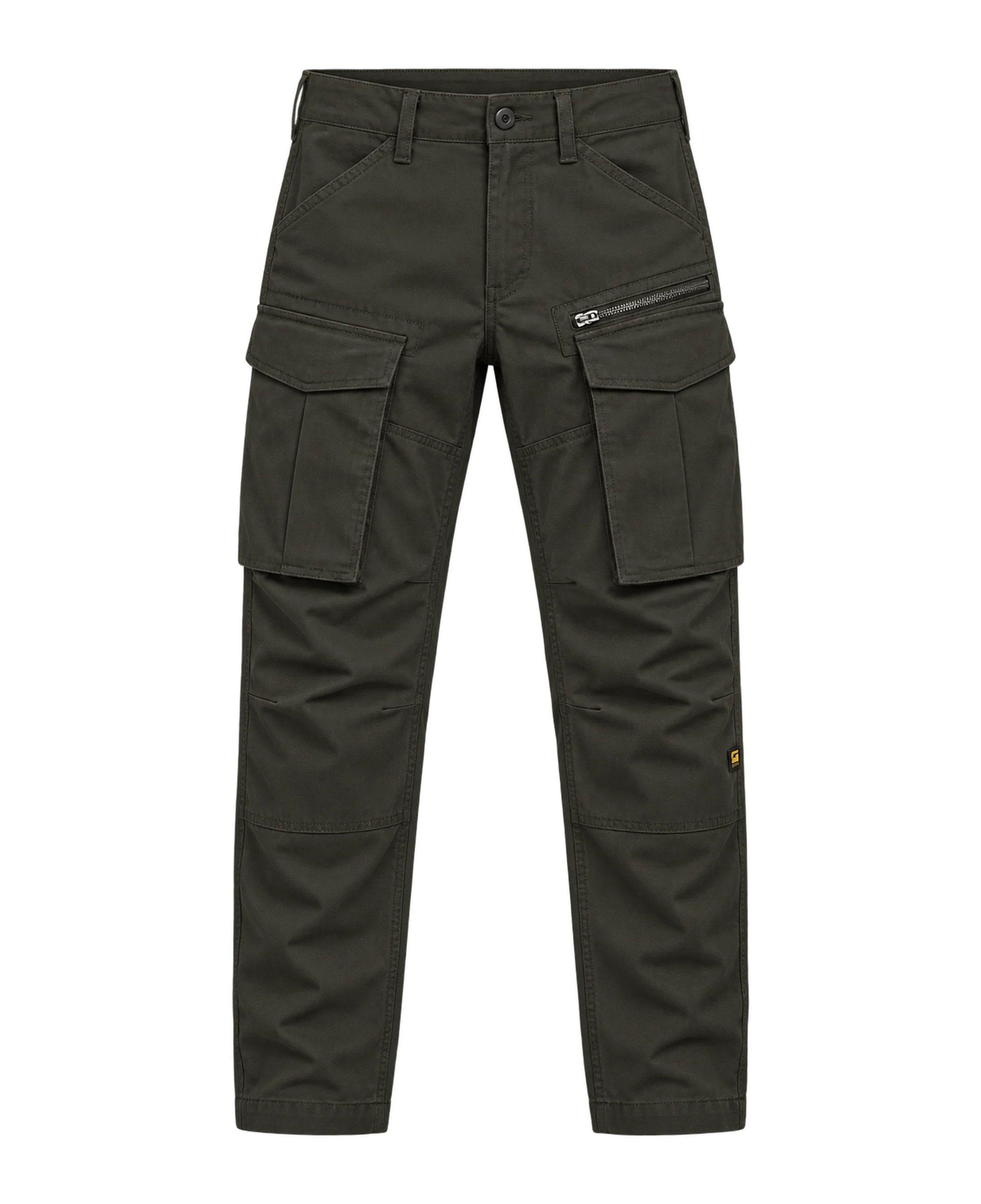 Pantalones G-STAR RAW Rovic Zip 3D Asfalt - flat frontal transparente