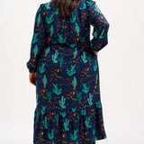 SUGARHILL Roxanne Dress Navy Night Desert