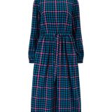 Vestido SUGARHILL Yasmin Black/Teal, Twilight Gingham